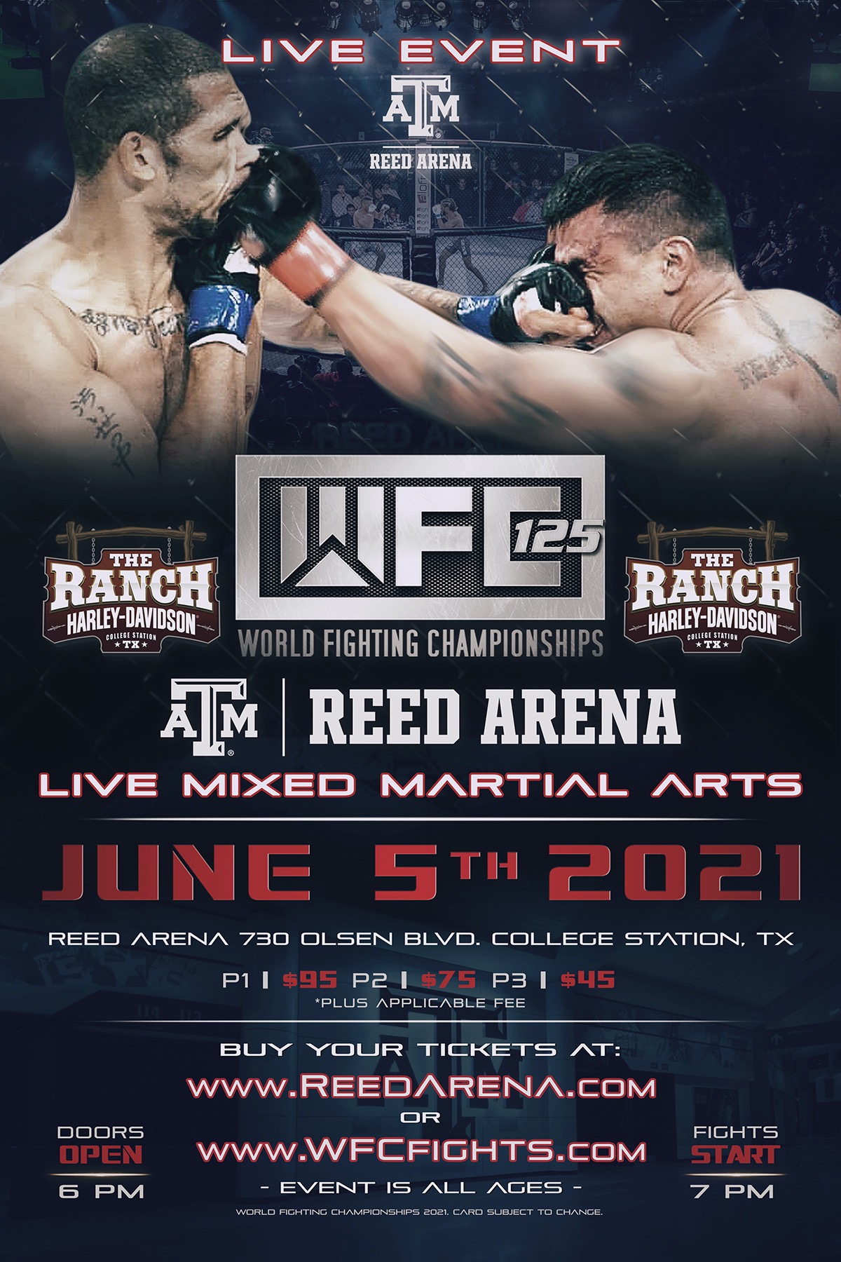 WFC 125 LIVE MMA Saturday June 5th,2021