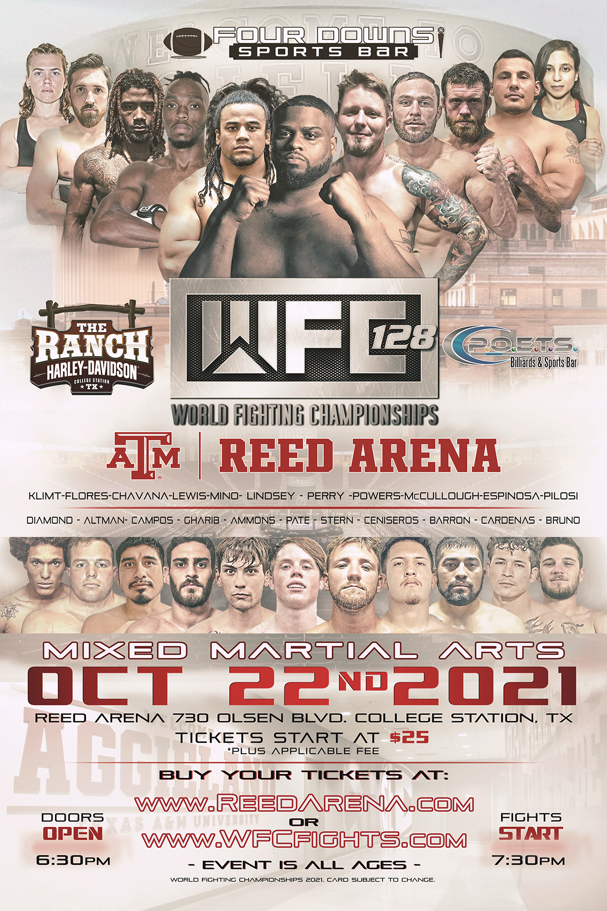 WFC 128 LIVE MMA Friday October 22nd,2021