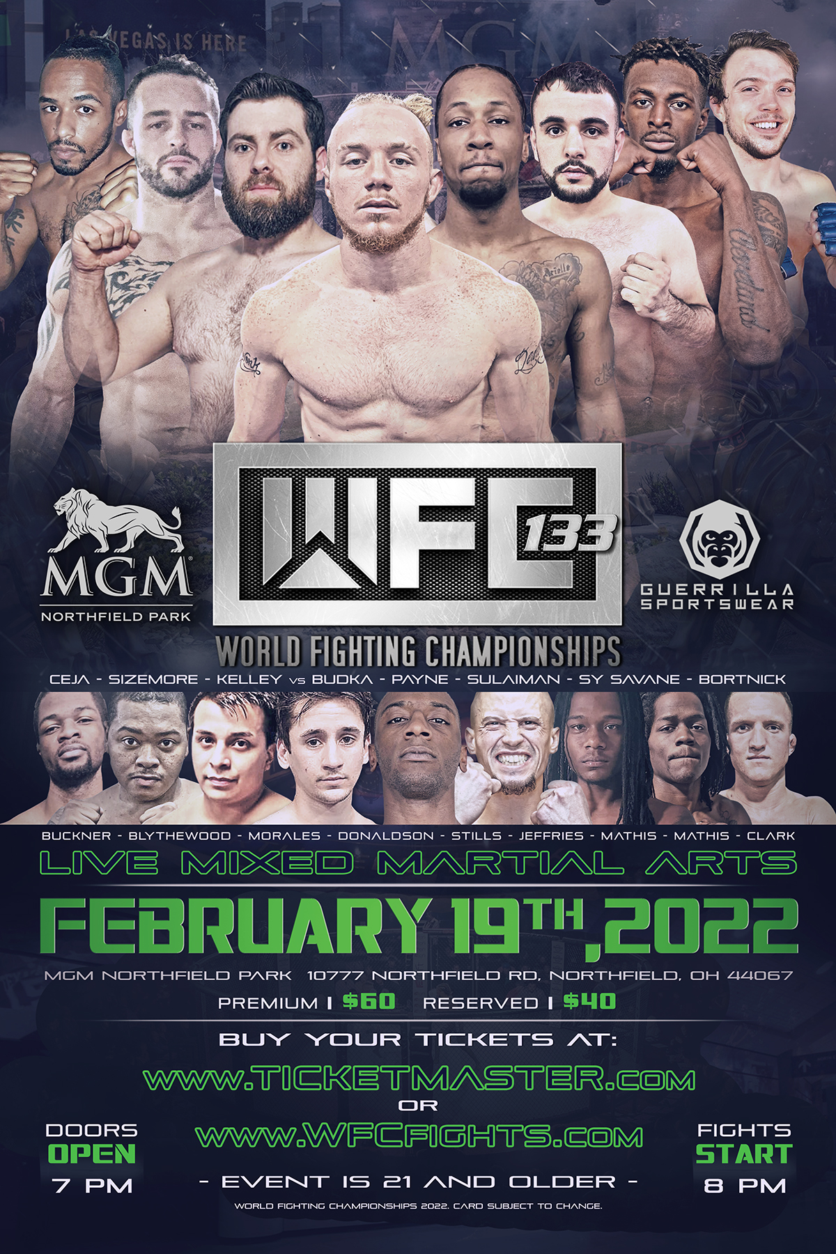 WFC 133 LIVE MMA February 19th,2022