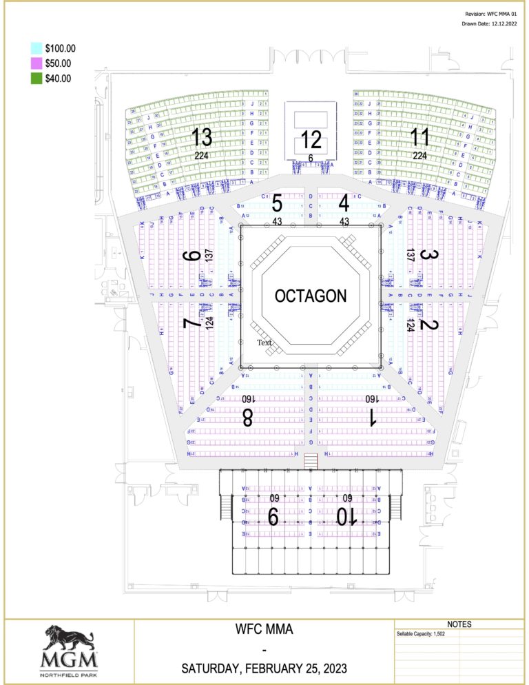 WFC 147 LIVE MMA at MGM Northfield Park February 25th,2023 – World ...